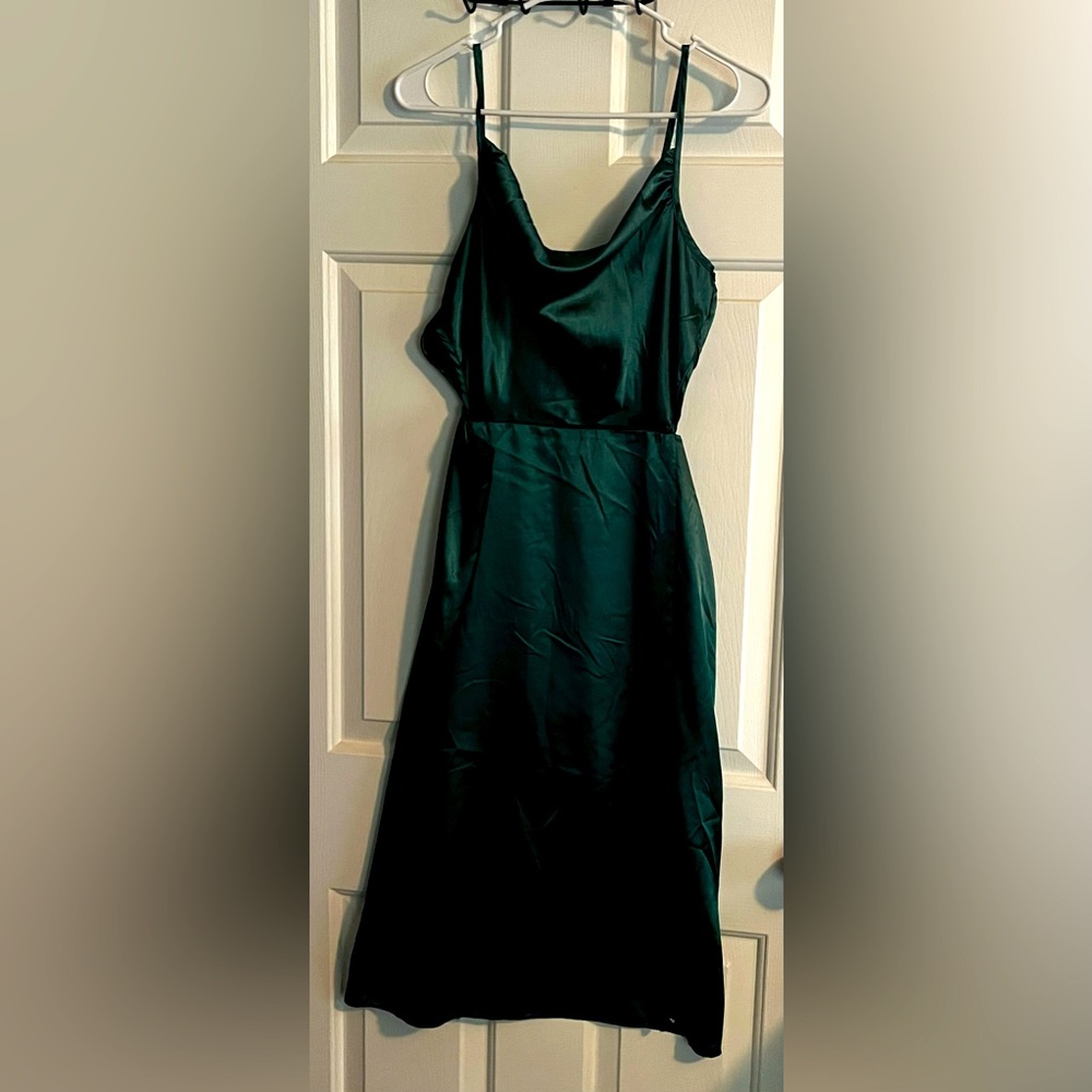 Beautiful green dress with side cutouts